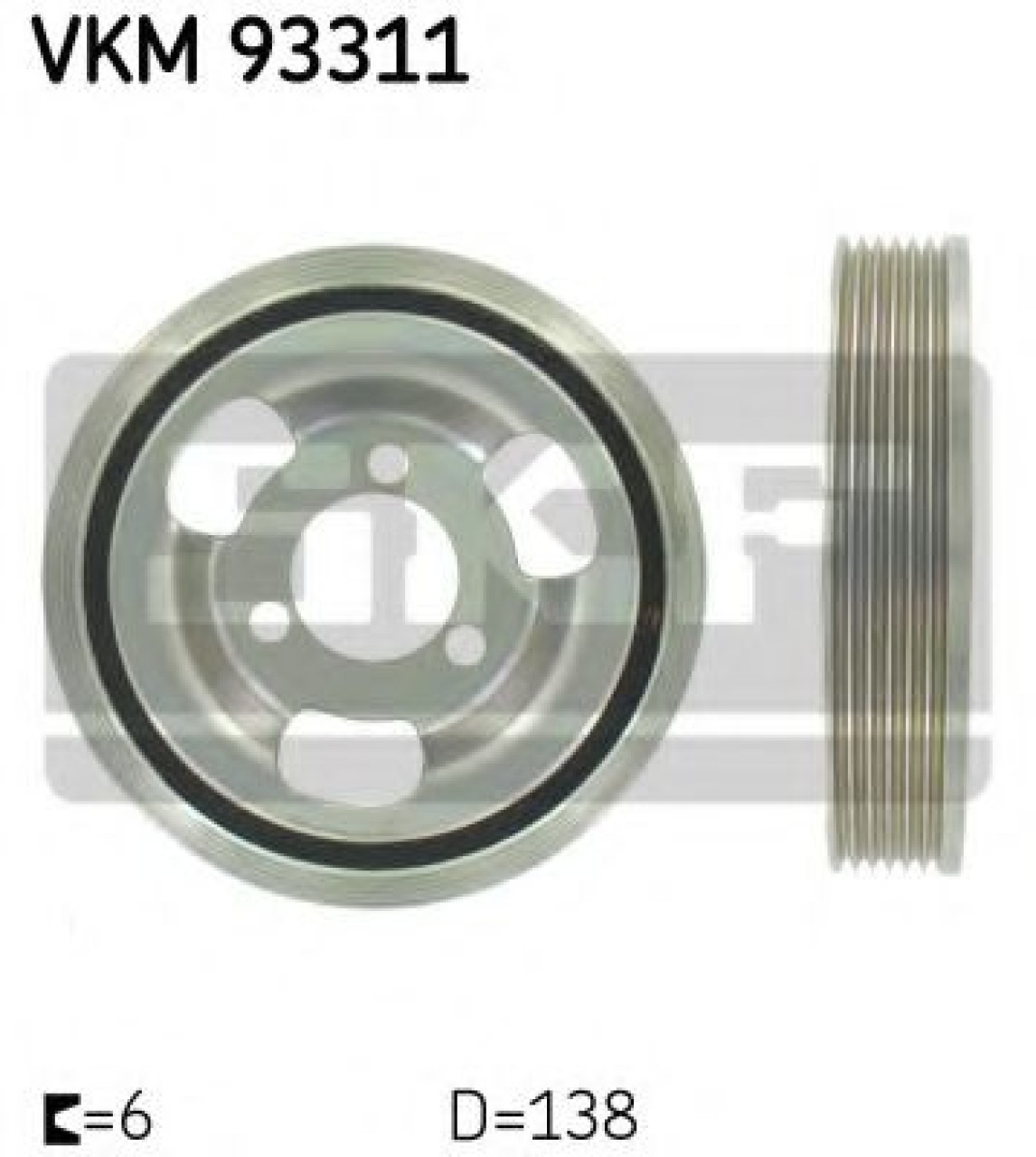 Fulie curea, arbore cotit CITROEN C4 Picasso I (UD) (2007 - 2013) SKF VKM 93311 piesa NOUA