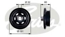 Fulie curea, arbore cotit MERCEDES SPRINTER 4,6-t ...