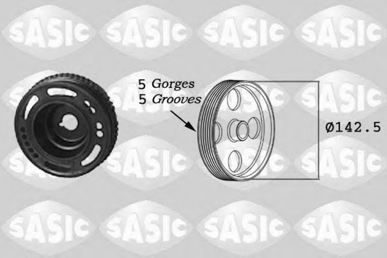 Fulie curea, arbore cotit OPEL ZAFIRA B (A05) (2005 - 2016) SASIC 2156013 piesa NOUA