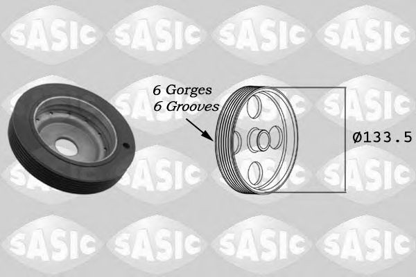 Fulie curea, arbore cotit RENAULT KANGOO (KC0/1) (1997 - 2007) SASIC 2154001 piesa NOUA