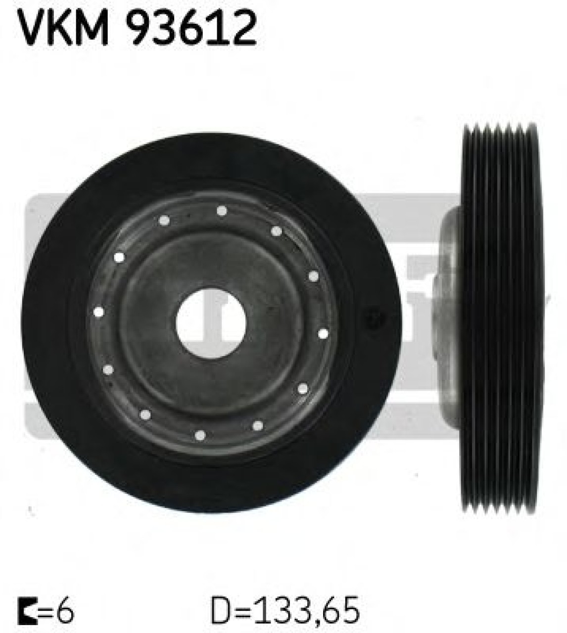 Fulie curea, arbore cotit RENAULT LAGUNA II Grandtour (KG0/1) (2001 - 2016) SKF VKM 93612 piesa NOUA