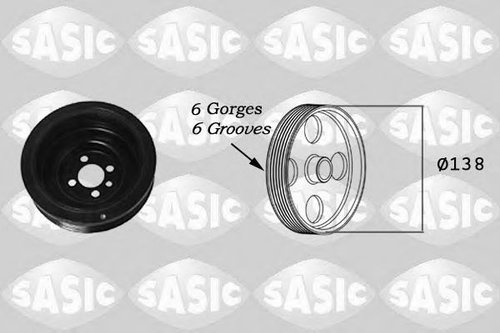 Fulie curea, arbore cotit SKODA FABIA I (6Y2) (1999 - 2008) SASIC 2156018 piesa NOUA