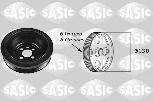 Fulie curea, arbore cotit VW GOLF IV (1J1) (1997 - 2005) SASIC 2156021 piesa NOUA