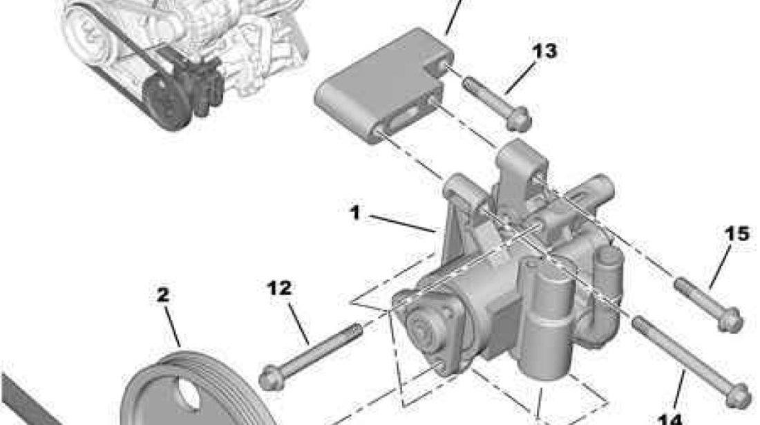 Fulie pompa servodirectie Peugeot Boxer III PEUGEOT OE 4009 P0 #29828896