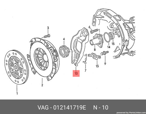 Furca rulment presiune Audi A4 8E 2002 2003 1.9 TDI AWX OEM 012141719E