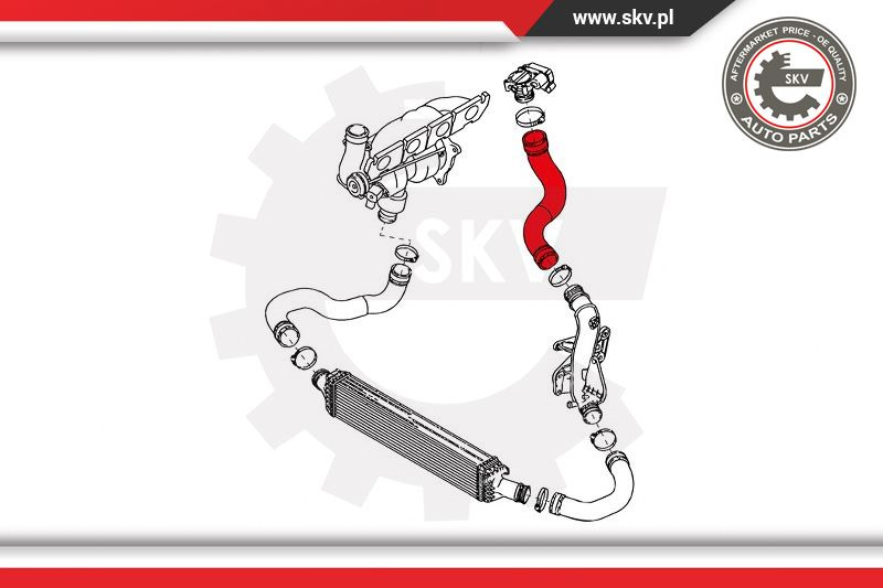 Furtun aer supraalimentare ; AUDI A4 A5 ; 8K0145737S