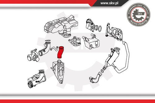 Furtun aer supraalimentare ; MERCEDES BENZ Viano Vito Sprinter ; 6460980083