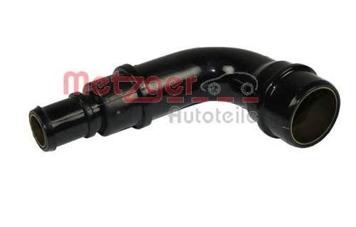 Furtun,aerisire bloc motor AUDI A4 (8EC, B7) (2004 - 2008) METZGER 2380007 piesa NOUA