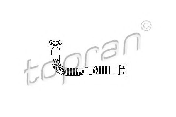 Furtun, aerisire chiulasa AUDI A6 (4B2, C5) (1997 - 2005) TOPRAN 111 306 piesa NOUA