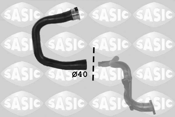 Furtun ear supraalimentare Intercooler (3336104 SAS) OPEL