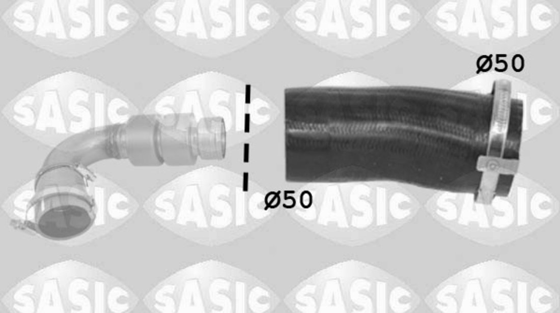 Furtun ear supraalimentare Turbocompresor cu gaze de esapament (3336231  SASIC) FORD #83845962