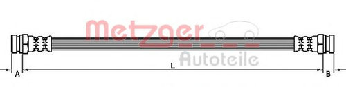 Furtun frana ALFA ROMEO MITO (955) (2008 - 2016) METZGER 4110318 piesa NOUA