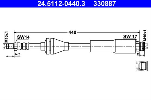 Furtun Frana Ate Fiat 24.5112-0440.3