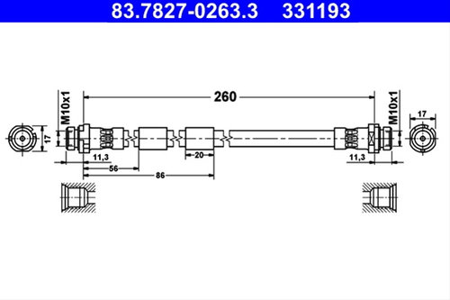 Furtun Frana Ate Ford 83.7827-0263.3