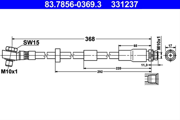 Furtun Frana Ate Jaguar 83.7856-0369.3