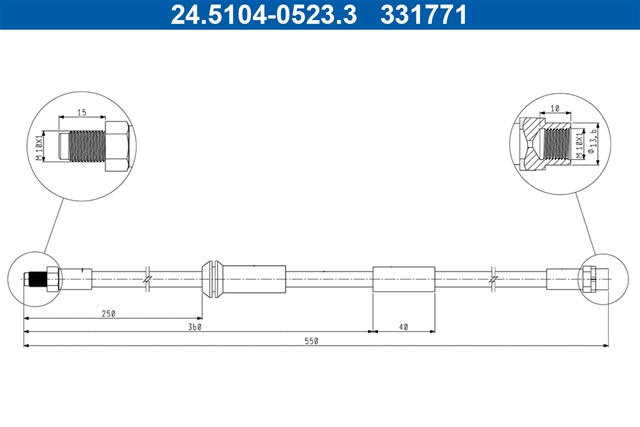 Furtun Frana Ate Mini 24.5104-0523.3