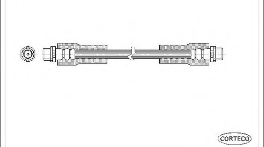 Furtun frana AUDI A4 (8D2, B5) (1994 - 2001) CORTECO 19025845 piesa NOUA