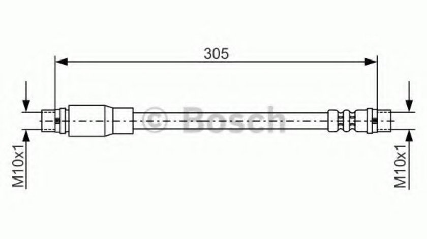 Furtun frana AUDI A4 Avant (8ED, B7) (2004 - 2008) BOSCH 1 987 476 171 piesa NOUA