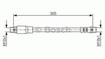 Furtun frana AUDI A6 (4B2, C5) (1997 - 2005) BOSCH...