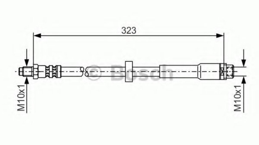 Furtun frana AUDI A6 (4F2, C6) (2004 - 2011) BOSCH 1 987 476 293 piesa NOUA