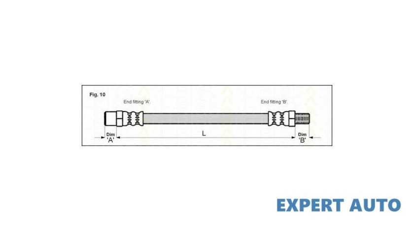 Furtun frana Audi AUDI 80 (81, 85, B2) 1978-1986 #2 03Q32002