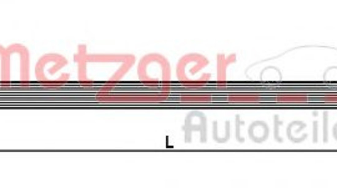 Furtun frana AUDI Q7 (4L) (2006 - 2015) METZGER 4110361 piesa NOUA