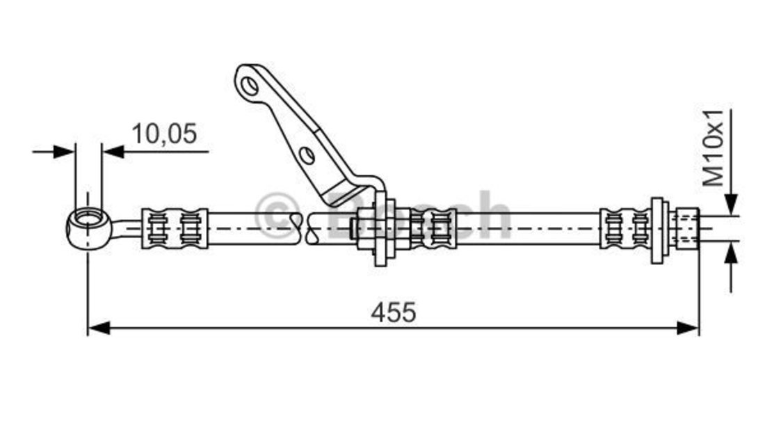 Furtun frana Axa fata dreapta (1987476973 BOSCH) HONDA