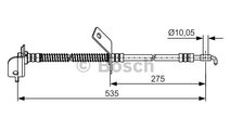 Furtun frana Axa fata dreapta (1987481415 BOSCH) H...