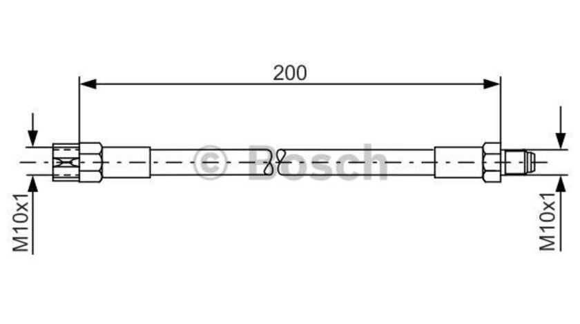 Furtun frana Axa spate stanga (1987476002 BOSCH) AUDI,BMW