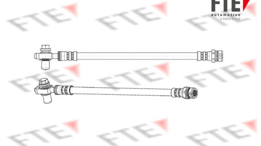 Furtun frana Axa spate stanga (253E865E11 FTE) AUDI,SEAT,SKODA,VW