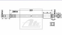 Furtun frana BMW Seria 1 Cabriolet (E88) (2008 - 2...