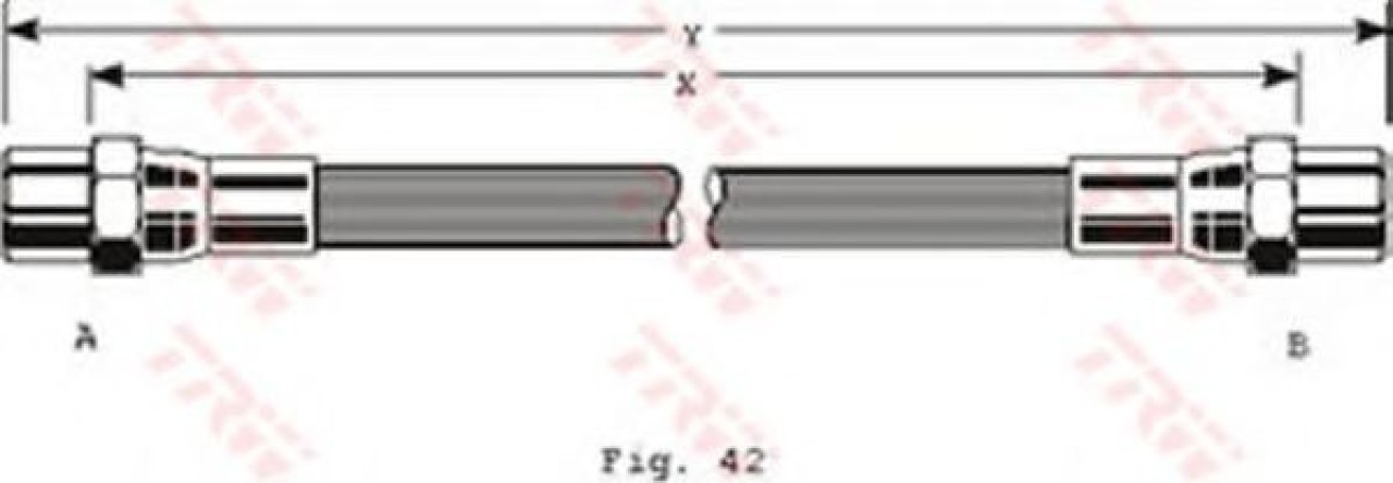 Furtun frana BMW Seria 3 Cupe (E46) (1999 - 2006) TRW PHA284 piesa NOUA