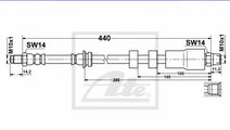 Furtun frana BMW Seria 3 (E90) (2005 - 2011) ATE 2...