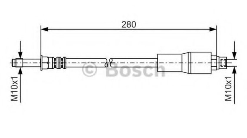 Furtun frana BMW Seria 5 Touring (E39) (1997 - 2004) BOSCH 1 987 476 173 piesa NOUA