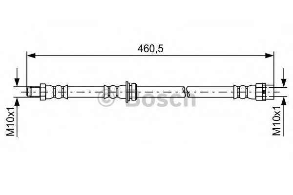 Furtun frana BMW X5 (F15, F85) (2013 - 2016) BOSCH 1 987 481 598 piesa NOUA