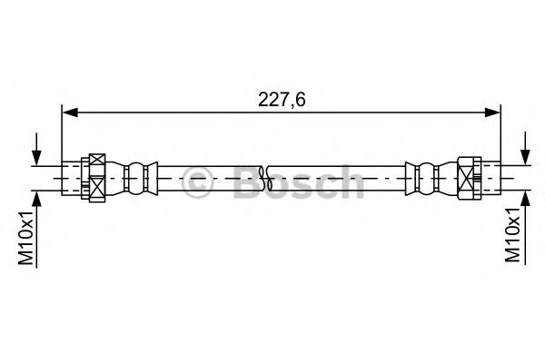 Furtun frana BMW X6 (E71, E72) (2008 - 2014) BOSCH 1 987 481 582 piesa NOUA