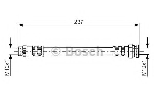 Furtun frana CITROEN BERLINGO (MF) (1996 - 2016) BOSCH 1 987 481 052 piesa NOUA