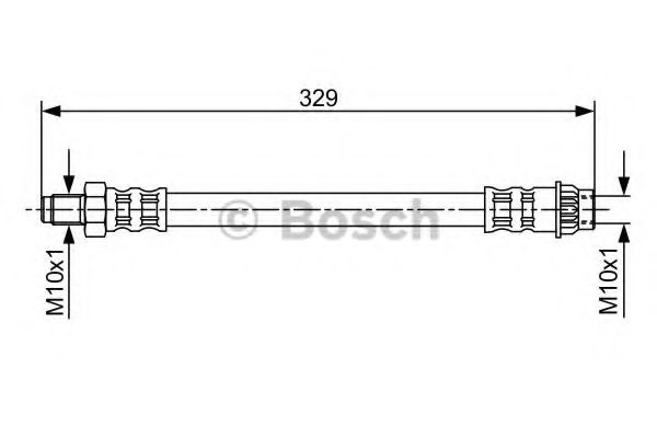 Furtun frana DACIA LOGAN (LS) (2004 - 2016) BOSCH 1 987 481 032 piesa NOUA