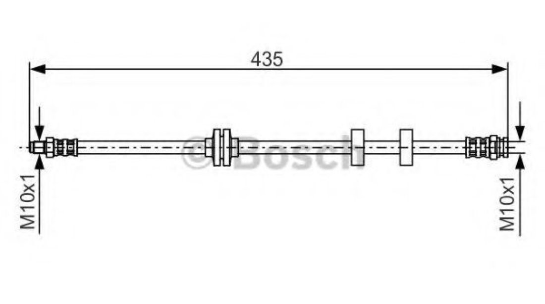 Furtun frana FIAT BRAVO Van (198) (2008 - 2016) BOSCH 1 987 476 878 piesa NOUA