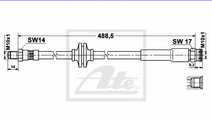 Furtun frana FIAT DUCATO platou / sasiu (250, 290)...