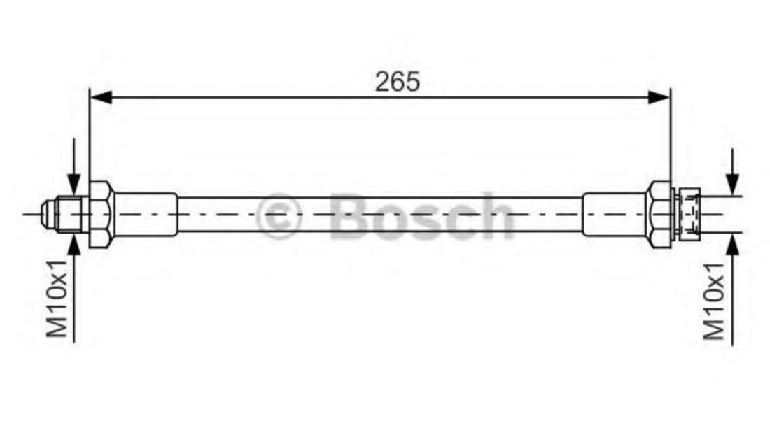 Furtun frana FIAT DUCATO platou / sasiu (280) (1982 - 1990) BOSCH 1 987 476 244 piesa NOUA