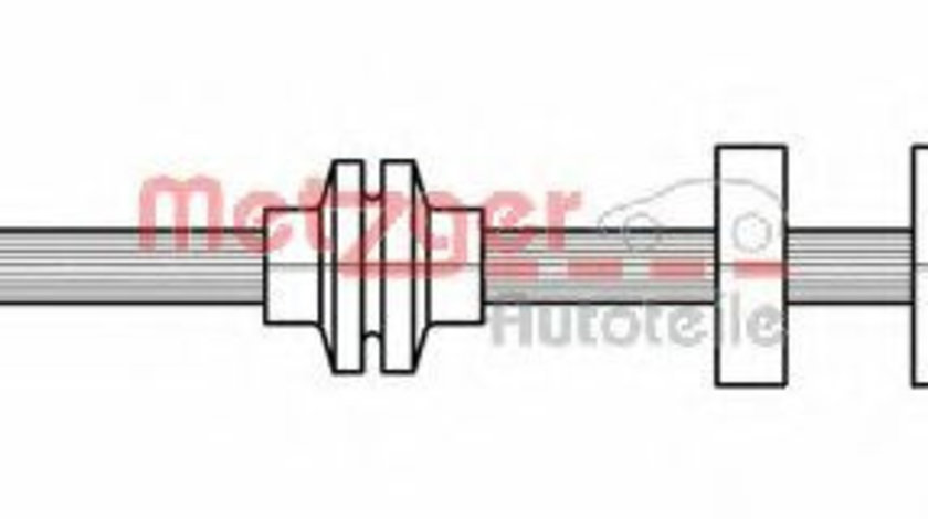 Furtun frana FIAT MAREA Weekend (185) (1996 - 2007) METZGER 4118500 piesa NOUA