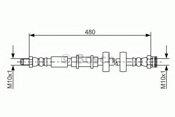 Furtun frana FIAT STRADA pick-up (178E) (1998 - 2016) BOSCH 1 987 481 552 piesa NOUA