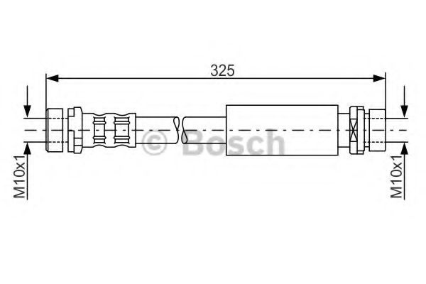 Furtun frana FORD FIESTA V (JH, JD) (2001 - 2010) BOSCH 1 987 476 994 piesa NOUA