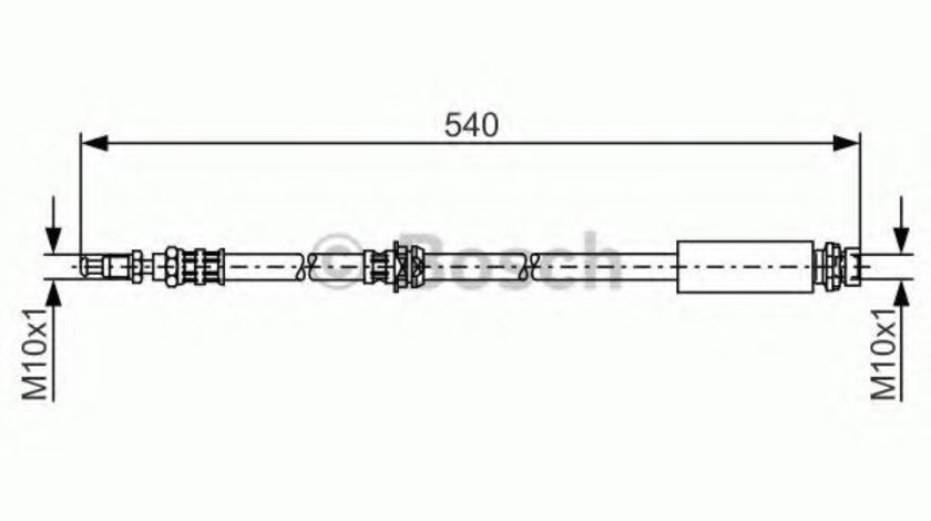 Furtun frana FORD FIESTA V (JH, JD) (2001 - 2010) BOSCH 1 987 476 057 piesa NOUA