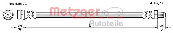 Furtun frana FORD FOCUS Combi (DNW) (1999 - 2007) METZGER 4110238 piesa NOUA