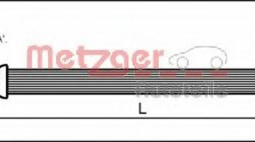 Furtun frana FORD KA (RB) (1996 - 2008) METZGER 4112500 piesa NOUA