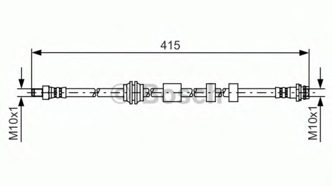 Furtun frana FORD MONDEO IV (BA7) (2007 - 2016) BOSCH 1 987 481 425 piesa NOUA