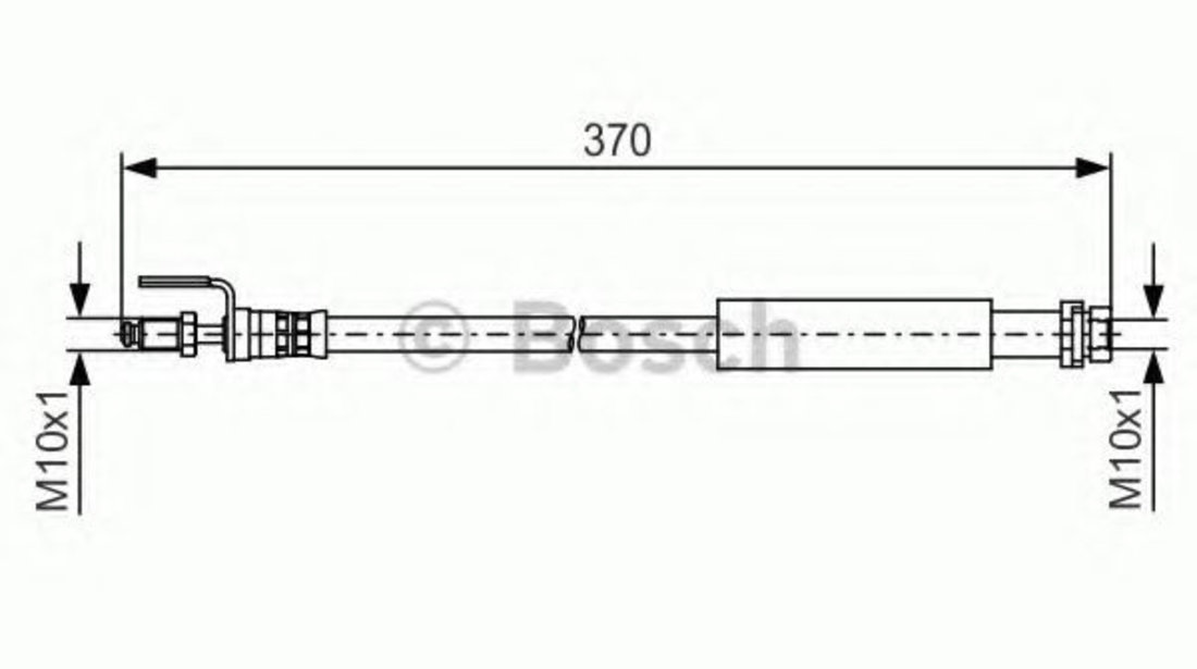 Furtun frana FORD TRANSIT caroserie (2006 - 2014) BOSCH 1 987 481 487 piesa NOUA