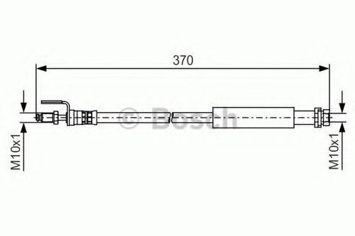 Furtun frana FORD TRANSIT caroserie (2006 - 2014) BOSCH 1 987 481 487 piesa NOUA